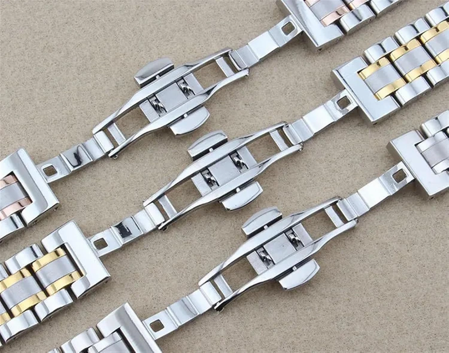 Curved End Stainless Steel Replacement Watch Band 12 14 15 16 17 18 19 20 21 22 23 24mm Watch Strap