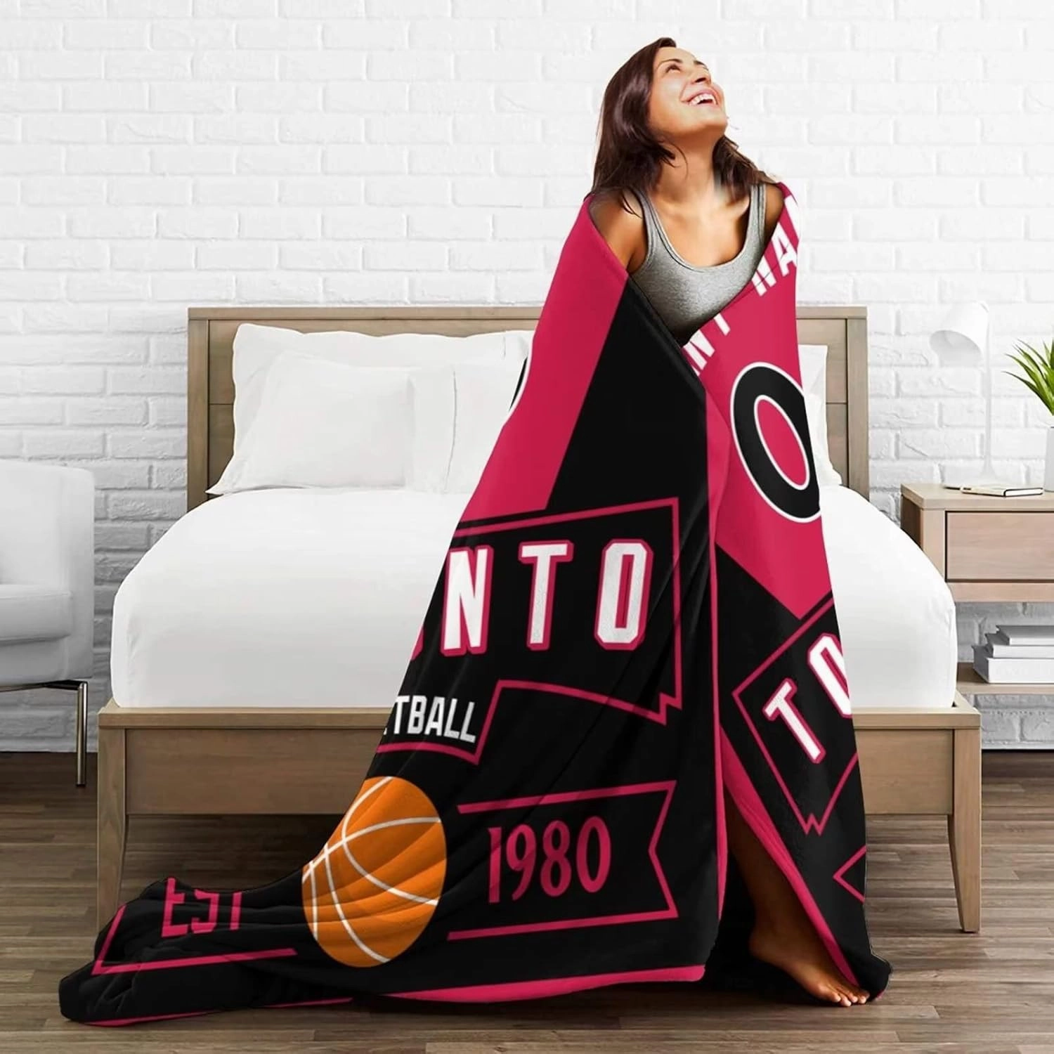 Custom Basketball Throw Blankets Personalized Ultra-Soft Micro Fleece Blankets with Name Numbers for Fans Gifts