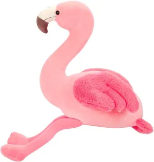 Cute Stuffed Flamingo Plush Toy, 19" Super Soft Pink Flamingo Plushies Animal for Girls