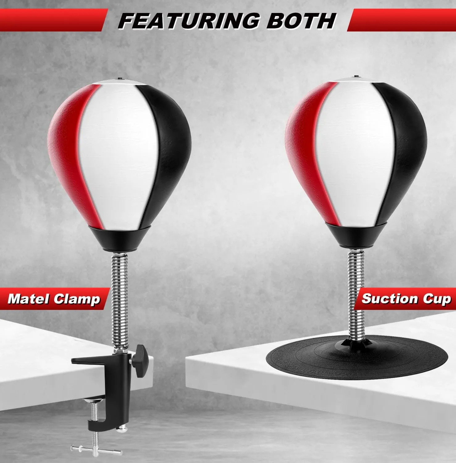 Desktop Punching Bag, Super Strong Suction Boxing Bag Speed Balls, Stress Buster with Suction Cup for Office Table and Counters, Fun Gift for Boss or Coworker