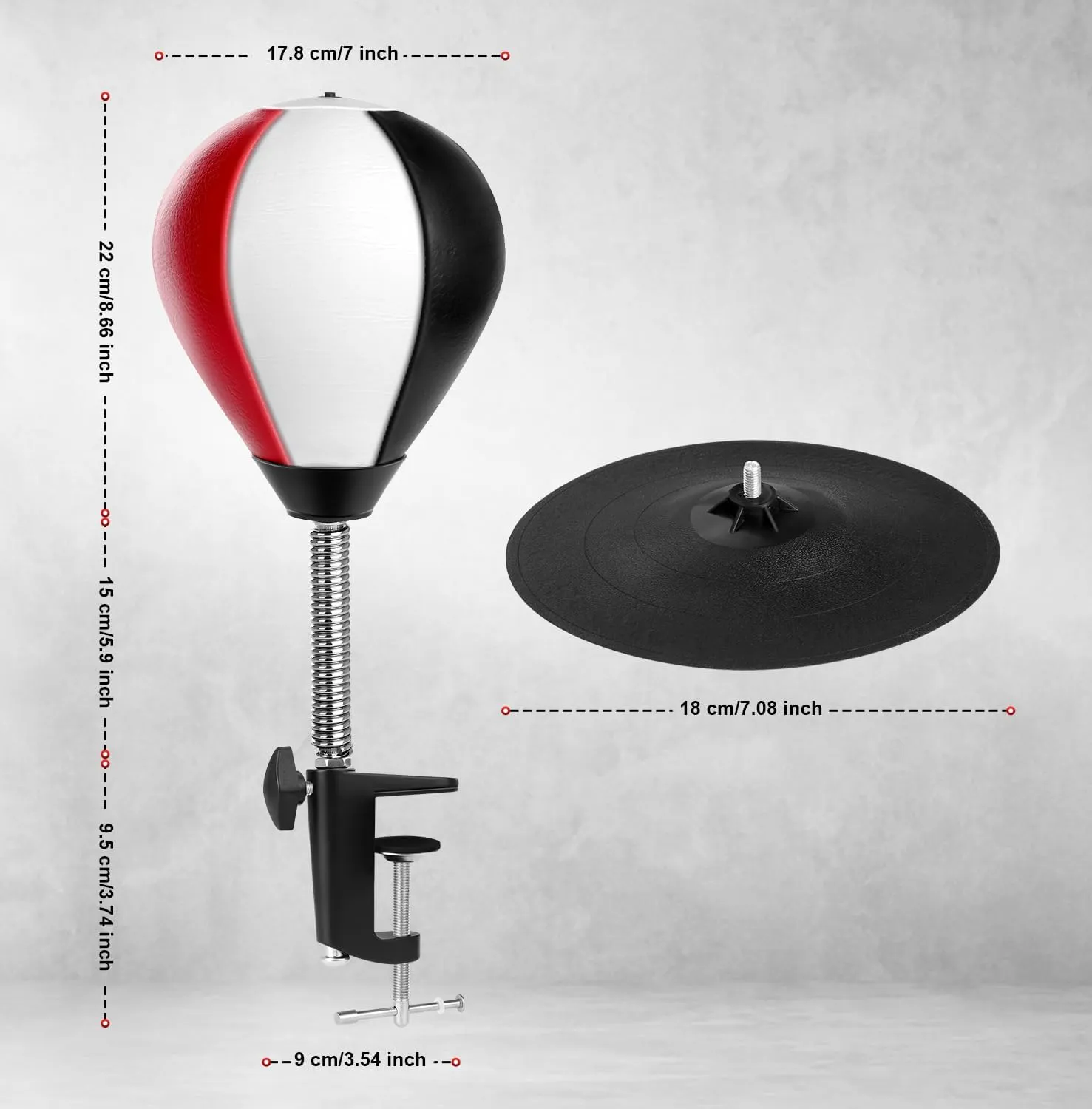 Desktop Punching Bag, Super Strong Suction Boxing Bag Speed Balls, Stress Buster with Suction Cup for Office Table and Counters, Fun Gift for Boss or Coworker