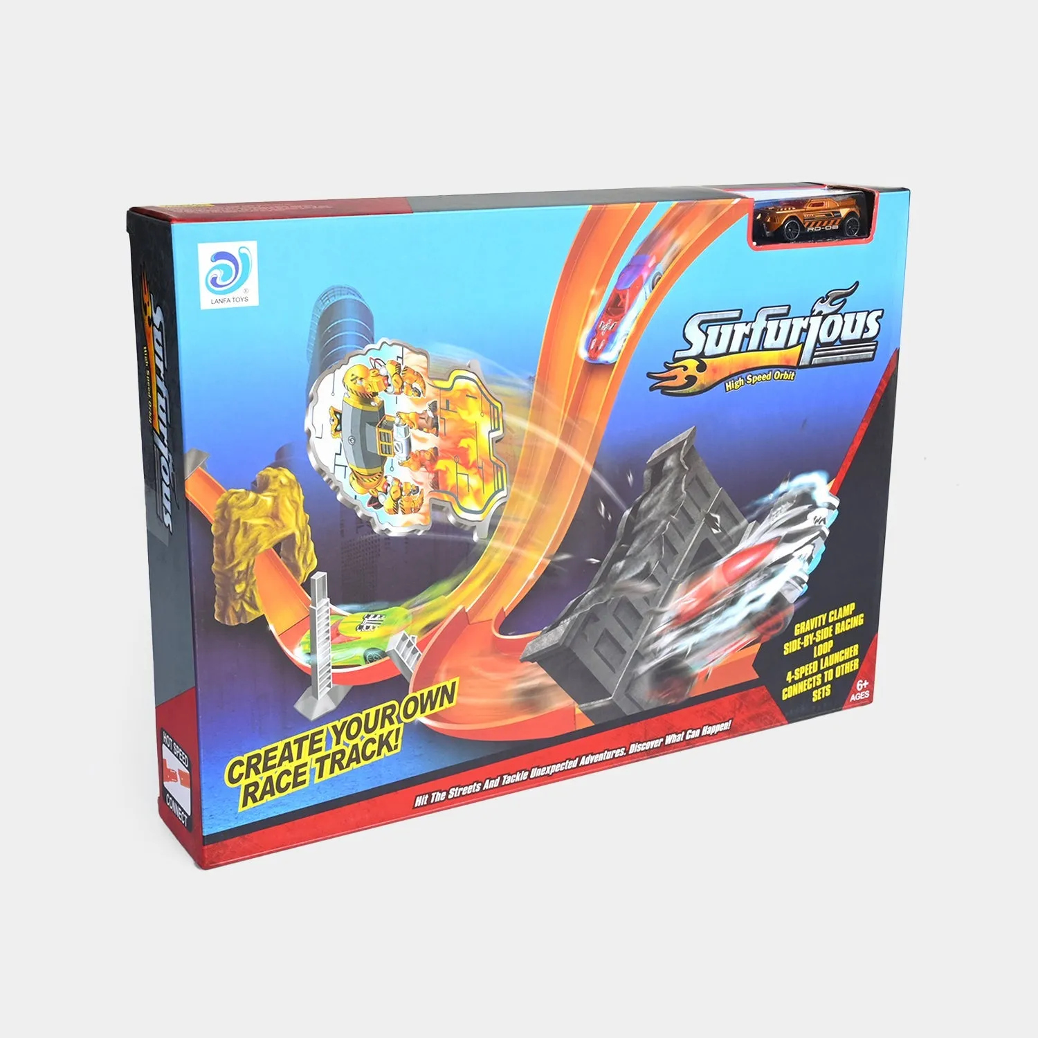 Die Cast Tracking Play Set For Kids