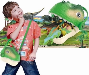 Dinosaur Head Box with Dinosaur & Prehistoric Figures, Toy for 3-5 Years Old Kids, Realistic Jurassic dinosaur figures with eggs, trees and map to create a dinosaur world, educational figures.