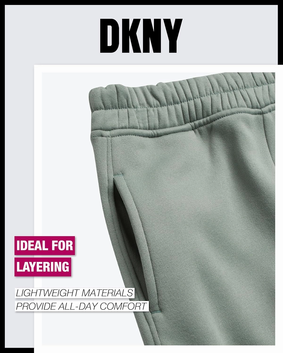 DKNY Girls 3-Piece Athletic Fleece Zip Sweatshirt Hoodie and Jogger Set (4-12)