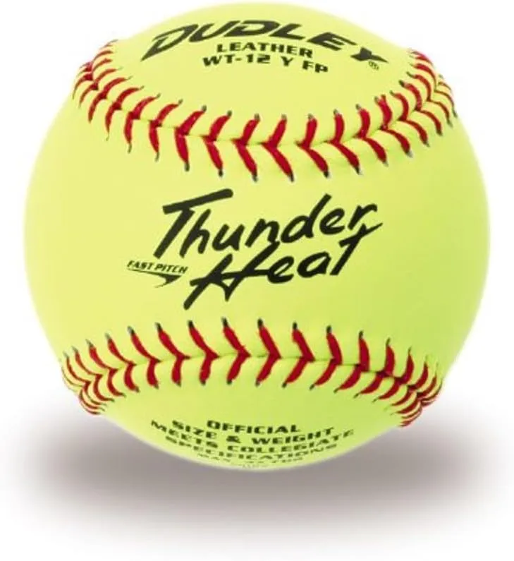 Dudley Thunder Heat Fast Pitch Leather Soft Ball - Dozen 12-Inch