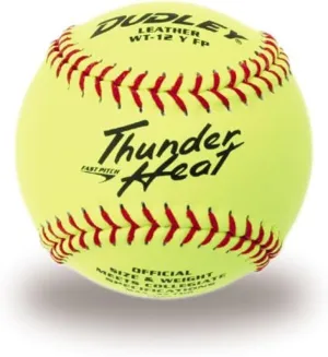 Dudley Thunder Heat Fast Pitch Leather Soft Ball - Dozen 12-Inch
