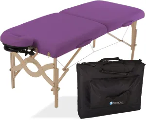 EARTHLITE Portable Massage Table Package AVALON – Reiki Endplate, Premium Flex-Rest Face Cradle & Strata Cushion, Carry Case (30”x73”)