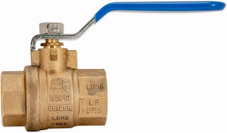 Eastman 3/4 Inch IPS Heavy Duty Full Port Ball Valve, Brass Plumbing Fitting, 20047LF