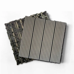 Easy Care Composite Deck Tiles – Dark Grey Outdoor Flooring Solution