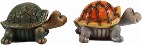 Ebros Nautical Marine Colorful Shell Sea Turtles Tortoises Bobblehead Figurines Set of 4 Symbol of Fortune and Luck Zen Feng Shui Coastal Beach Sand Turtle Tortoise Decorative Accent