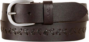 Eddie Bauer Women's Casual Leather Belts with Durable Metal Buckle