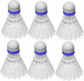 Elastic Plastic Badminton Balls Pack Shuttlecocks for Boys and Girls Non-Crack Cork Tip for Fitness Family Sports