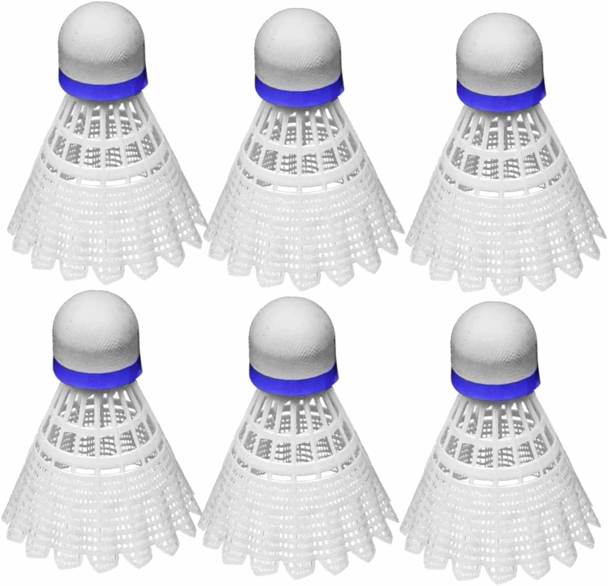 Elastic Plastic Badminton Balls Pack Shuttlecocks for Boys and Girls Non-Crack Cork Tip for Fitness Family Sports