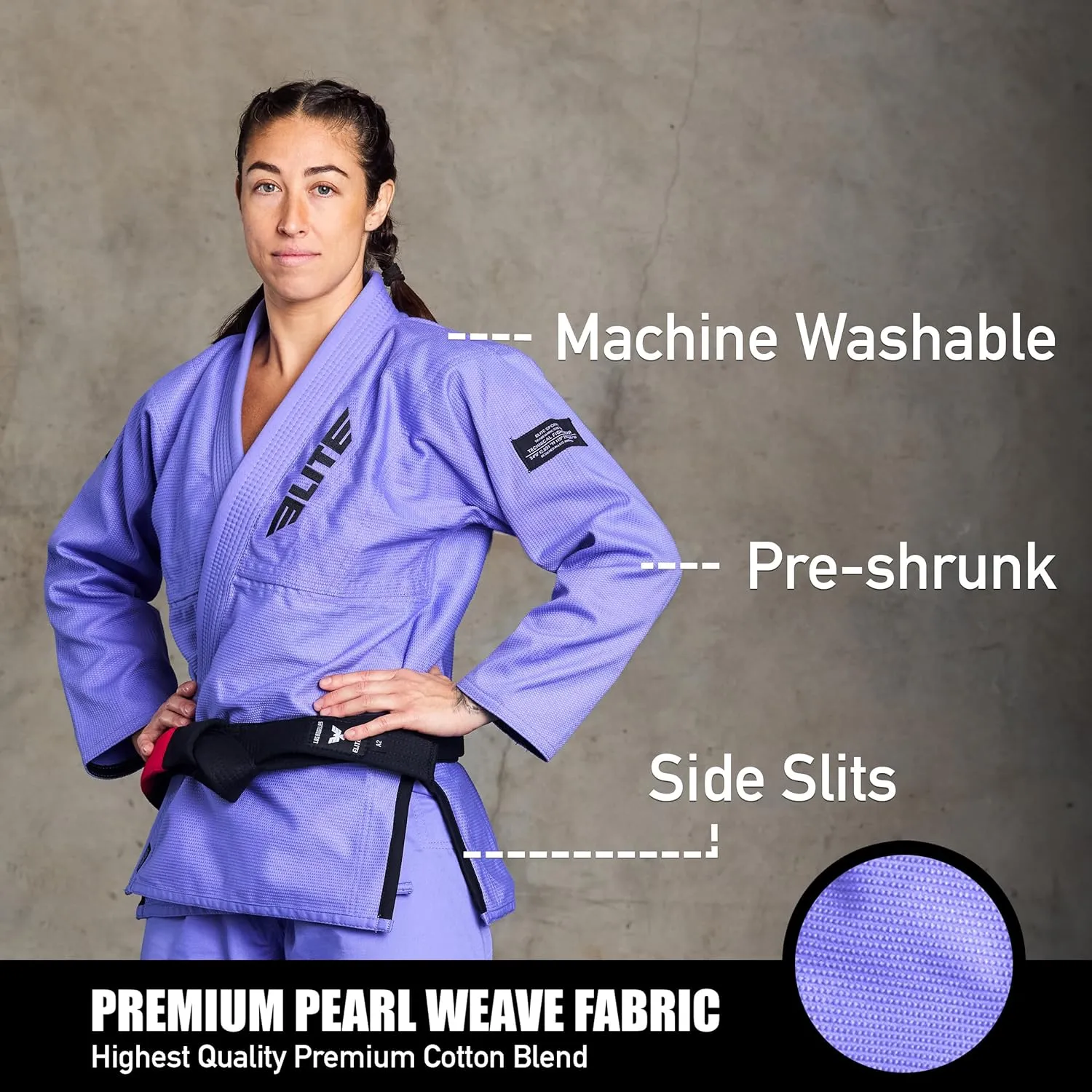Elite Sports Ultra-Light Women's BJJ GI - IBJJF Jiu-Jitsu GI for Girls and women (See Special Sizing Guide)