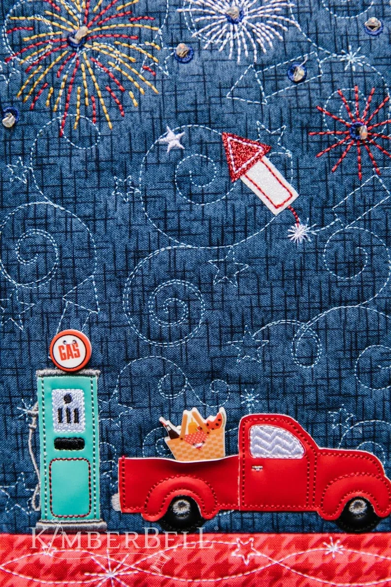 Embellishment Kit for Main Street Celebration Bench Pillow