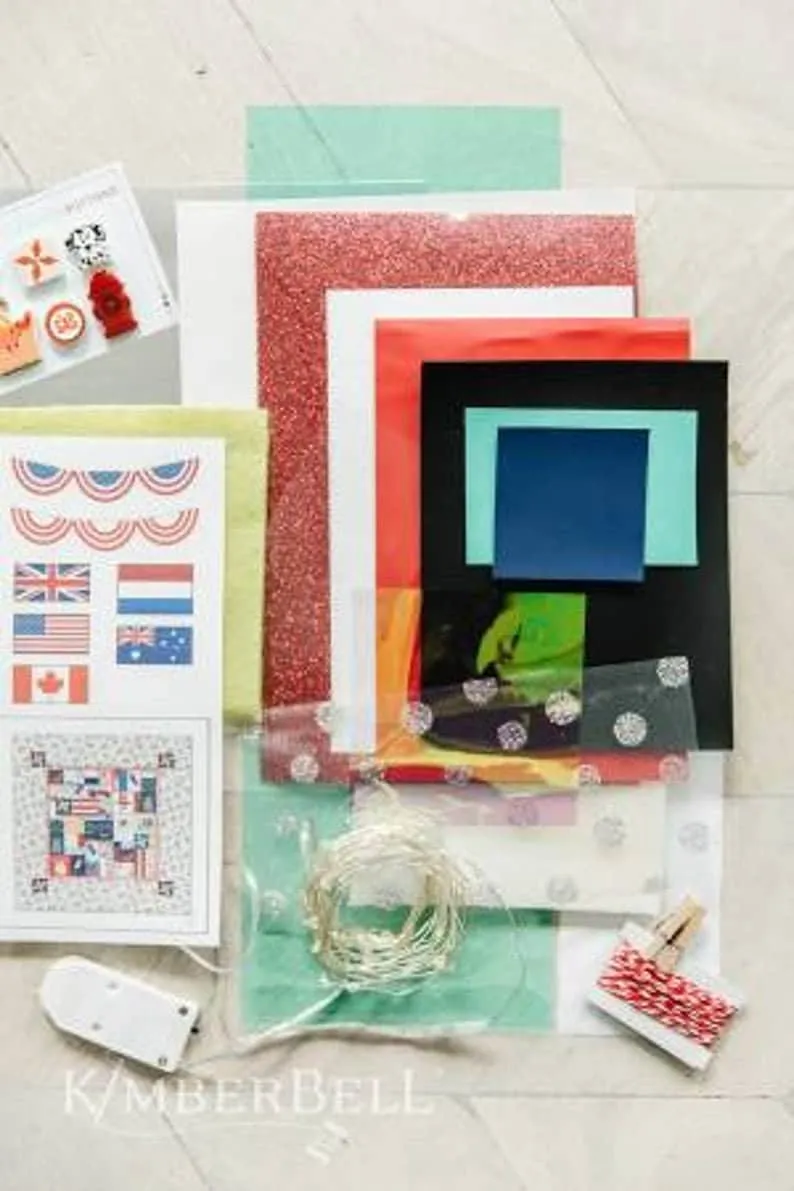 Embellishment Kit for Main Street Celebration Bench Pillow