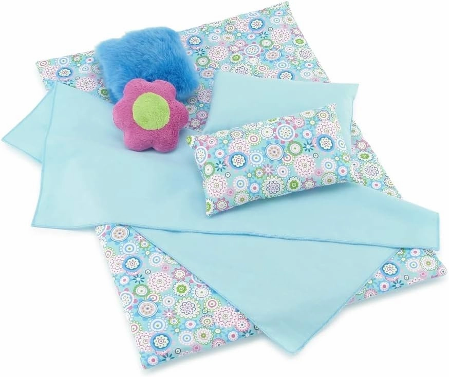 Emily Rose 18 Inch Doll 5-PC Fund Bedding Accessories Set, Reversible Baby Doll Blankets and Accessories | Fits 18" Doll Beds, Bunkbeds, Cribs, and Cradles, Designed in The USA