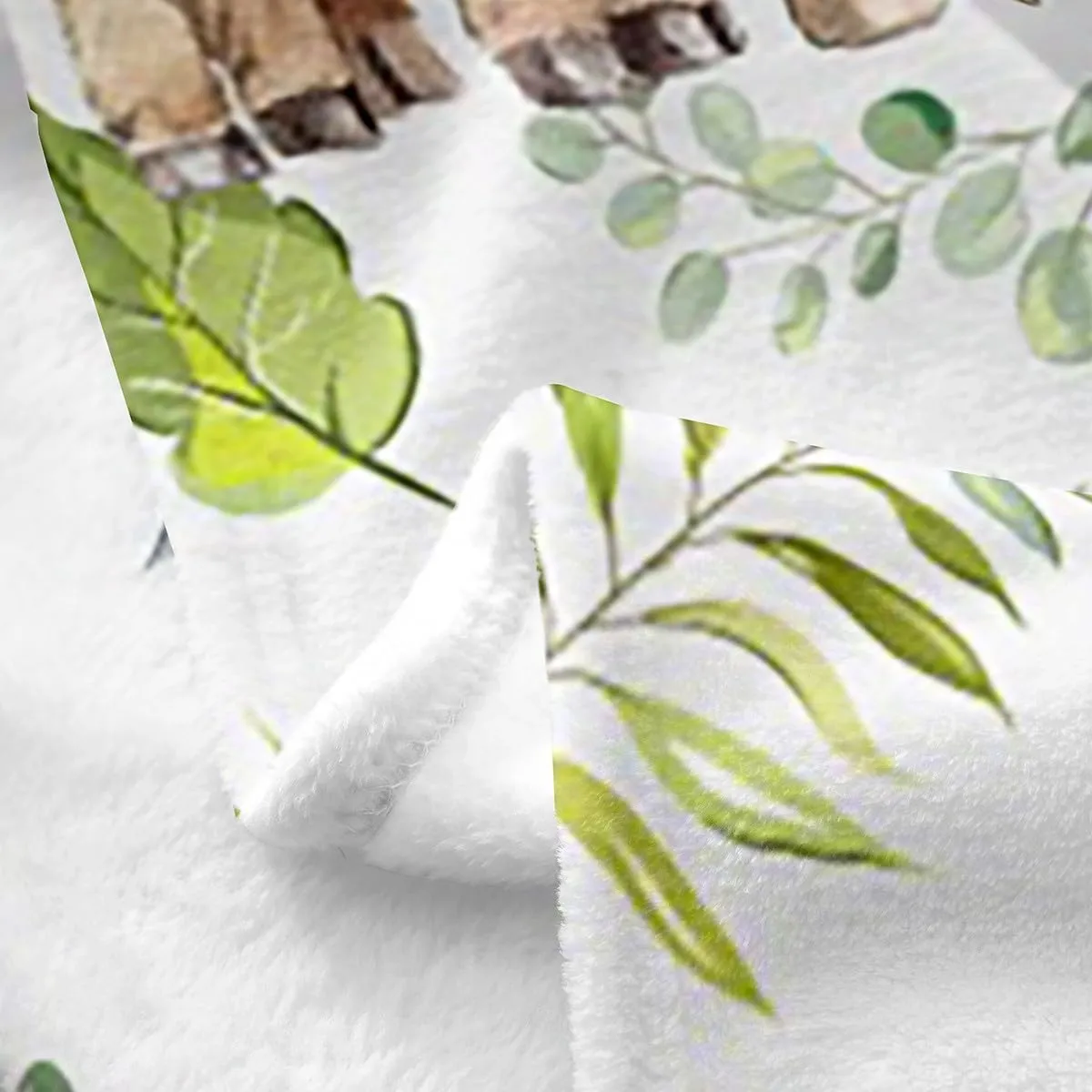 Erosebridal Rustic Cow Bed Blanket 40x50,Retro Cowhide Blanket for Kids Boys Girls,Highland Cow Mother Kid Flannel Blanket,Farmhouse Rose Flower Leaf Fuzzy Blanket Sofa Bed Couch Decor