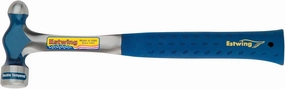ESTWING Ball Peen Hammer - 8 oz Metalworking Tool with Forged Steel Construction & Shock Reduction Grip - E3-8BP, Blue
