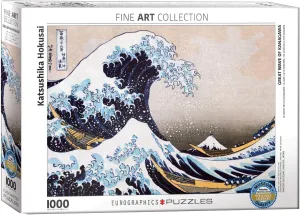 EuroGraphics Great Wave Kanagawa by Hokusai Puzzle (1000-Piece), (Model: 6000-1545)