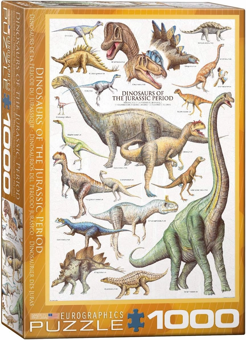EuroGraphics Dinosaurs Jurassic 1000 Piece Puzzle (6000-0099)