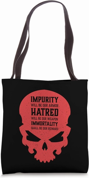 Evil Skull Impurity Hatred Immortality Hell Demon Chaos Tote Bag