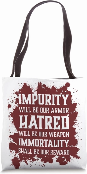 Evil Skull Impurity Hatred Immortality Hell Demon Chaos Tote Bag