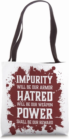 Evil Skull Impurity Hatred Power Hell Demon Chaos Tote Bag