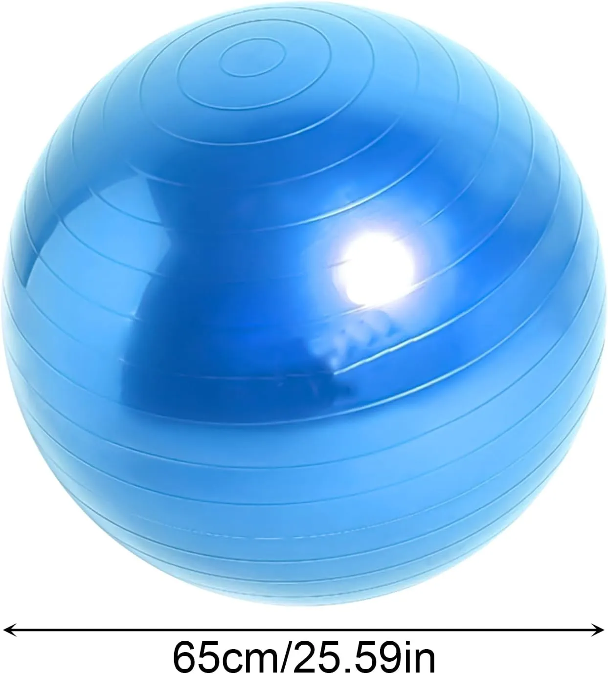 Exercise Ball, Anti-Burst Fitness Balls with Pump, Sturdy Stability and Core Strengthening Equipment for Pilates, Stretching, Birthing, Home Gym Use, Blue and Pink