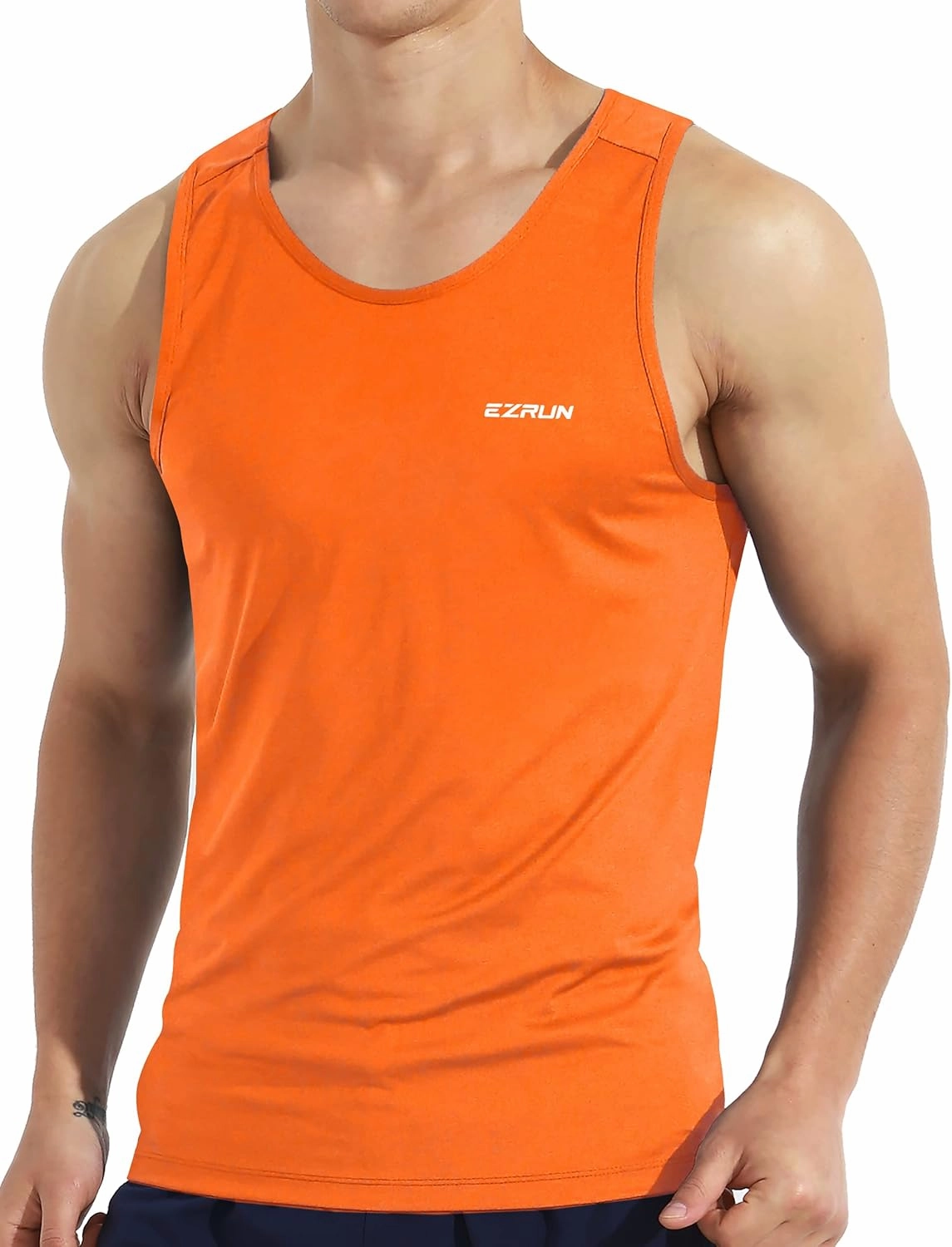 EZRUN Men's Quick Dry Sport Tank Top for Bodybuilding Gym Athletic Jogging Running,Fitness Training Workout Sleeveless Shirts