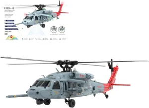 F09-H SH-60 RC Helicopter for Adults, 1/47 2.4G 8CH RC Helicopter Military 6G/3D Dual Brushless RC Helicopter with Camera, Remote Control Helicopter for Adults, Toy Gift -RTF