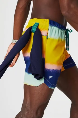 Fabletics Men's The One Short (Unlined), Training, Swimming, Lightweight, Quick-Dry, Zip Pocket, Stretch Woven