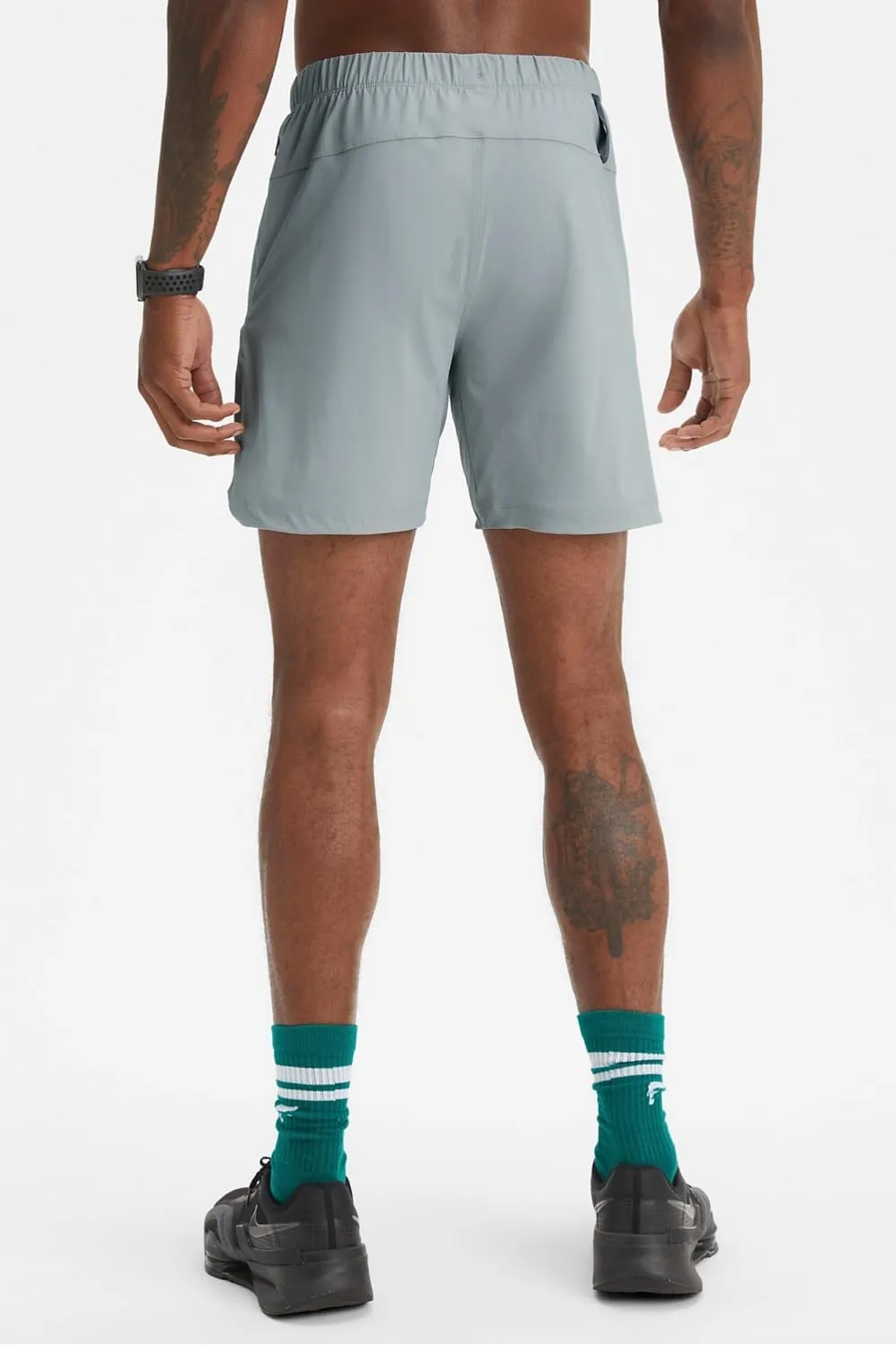 Fabletics Men's The One Short (Unlined), Training, Swimming, Lightweight, Quick-Dry, Zip Pocket, Stretch Woven
