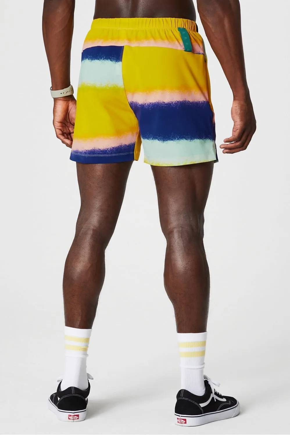 Fabletics Men's The One Short (Unlined), Training, Swimming, Lightweight, Quick-Dry, Zip Pocket, Stretch Woven