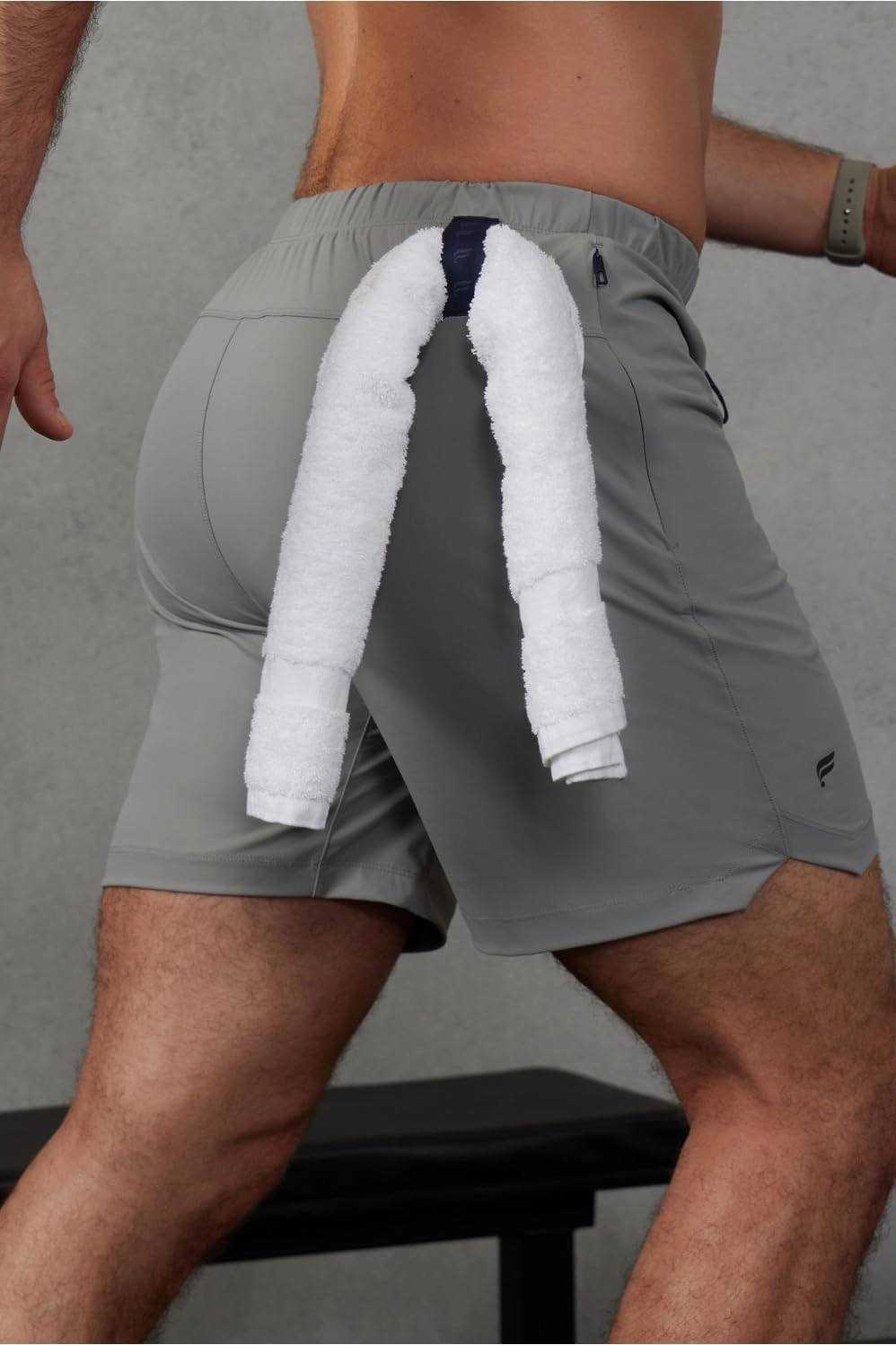 Fabletics Men's The One Short (Lined), Training, Swimming, Lightweight, Quick-Dry, Zip Pocket, Stretch Woven