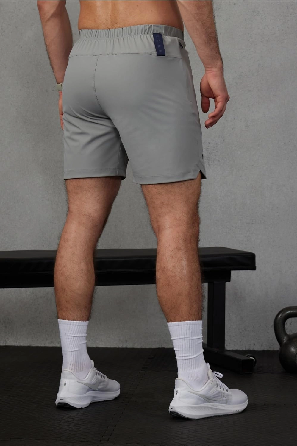 Fabletics Men's The One Short (Lined), Training, Swimming, Lightweight, Quick-Dry, Zip Pocket, Stretch Woven