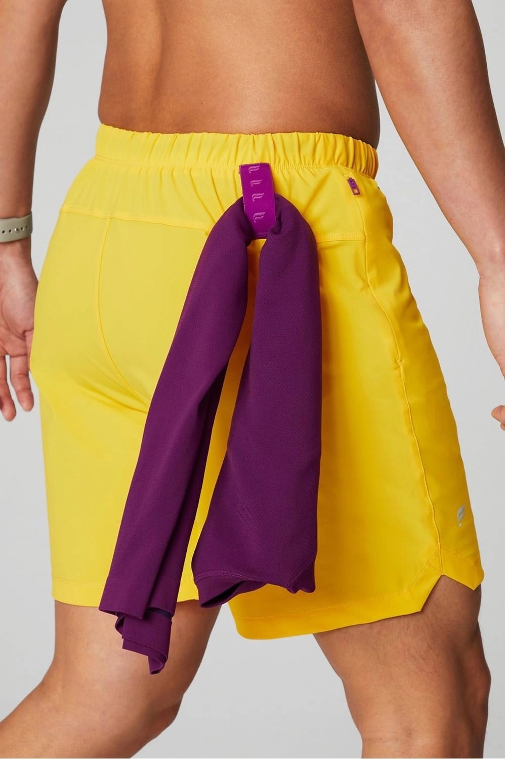 Fabletics Men's The One Short (Lined), Training, Swimming, Lightweight, Quick-Dry, Zip Pocket, Stretch Woven