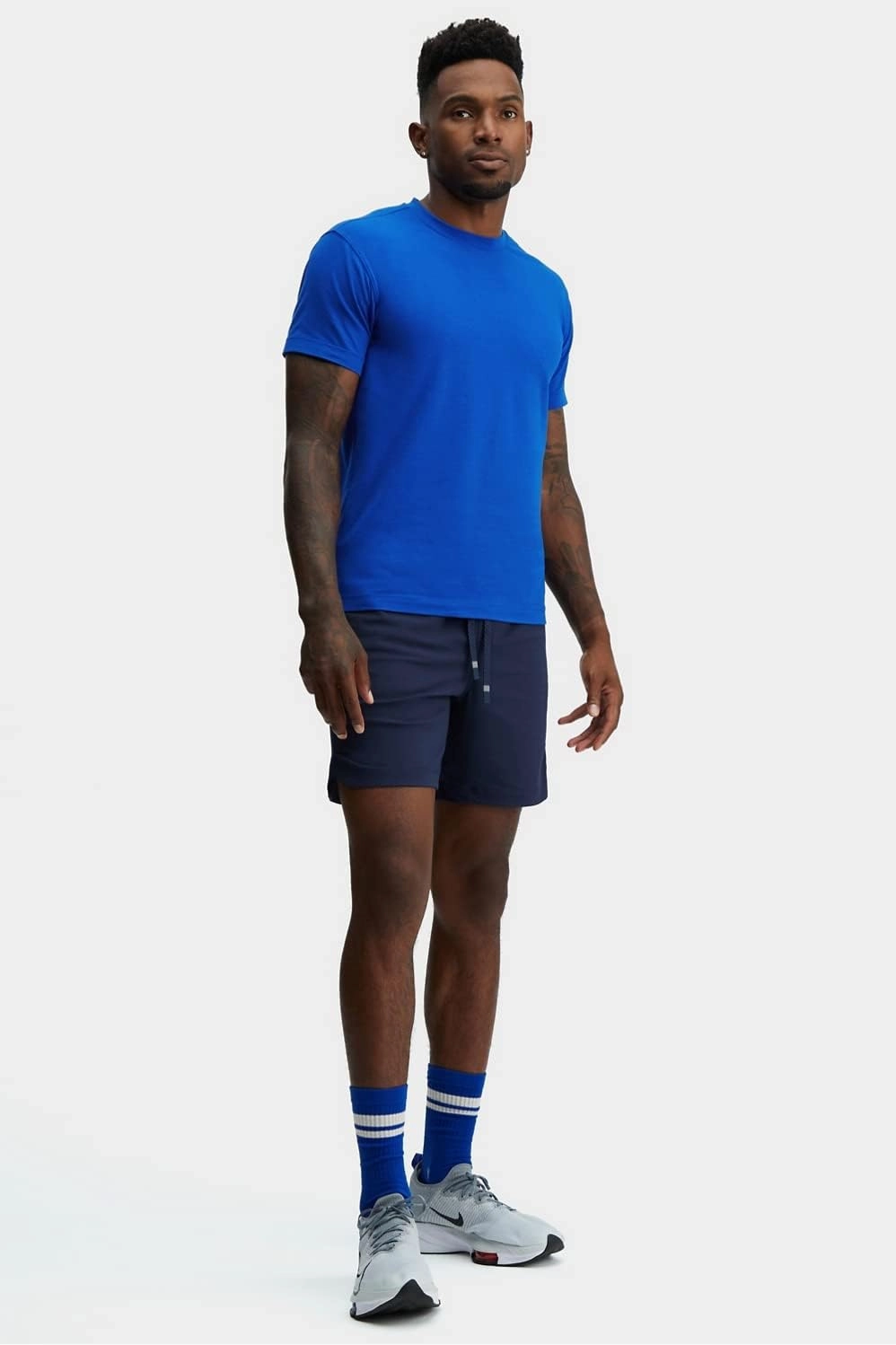 Fabletics Men's The One Short (Unlined), Training, Swimming, Lightweight, Quick-Dry, Zip Pocket, Stretch Woven