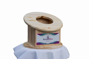 Facial Steamer Spa Kit with Plush Pillow | Face Steamer for Detoxifying Facial | Deep Upper Respiratory Cleaning | Handmade Wood Facial Steamer & White Cotton Plush Pillow