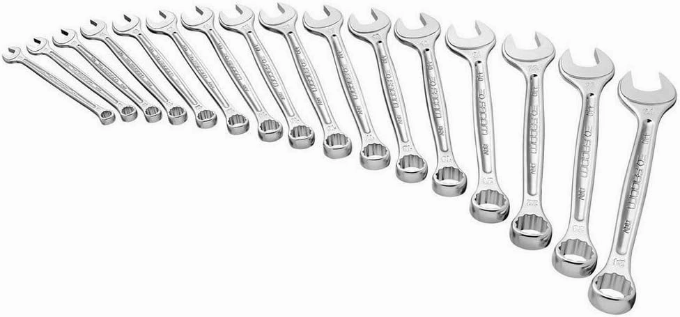 Facom - 440.JE16 Metric Combination Spanners Set - Multiple Sizes - Sturdy and Durable Material - Suitable for Professional Use - Presented in a Box