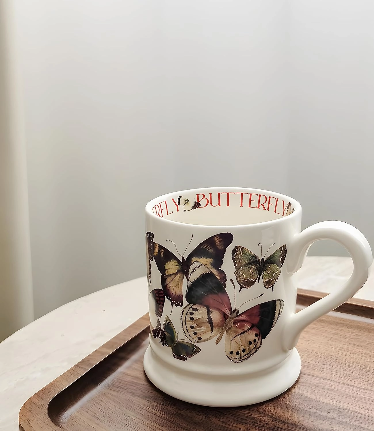 FANCYSURE Butterfly Coffee mug Novelty Coffee Mugs Beautiful Butterfly Gift Half-Pint Coffee and Tea Mug(colorful butterfly)