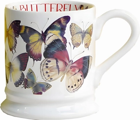 FANCYSURE Butterfly Coffee mug Novelty Coffee Mugs Beautiful Butterfly Gift Half-Pint Coffee and Tea Mug(colorful butterfly)