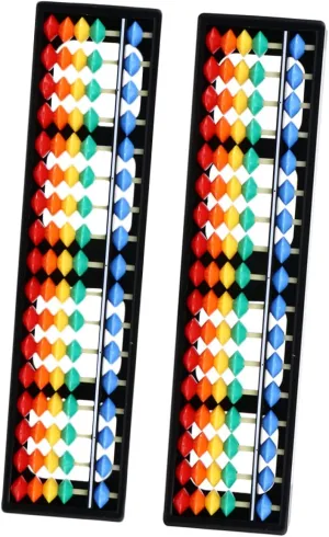 FAVOMOTO Colorful Plastic Abacus Boys and Girls Mental Math Pre- Education Beads Each Rod