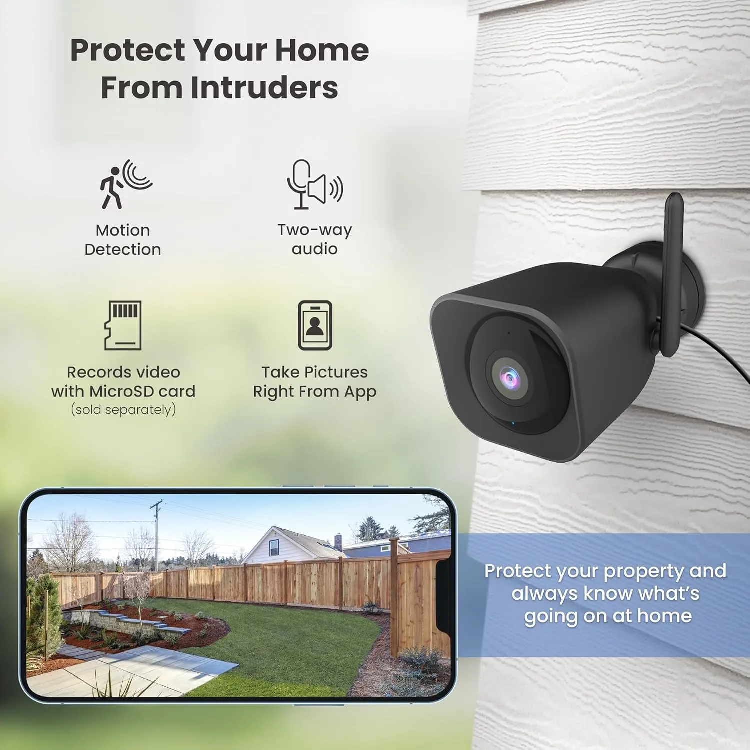 Feit Electric CAM/WM/WiFi 1080p HD Outdoor WiFi Smart Home Security Camera with Night Vision