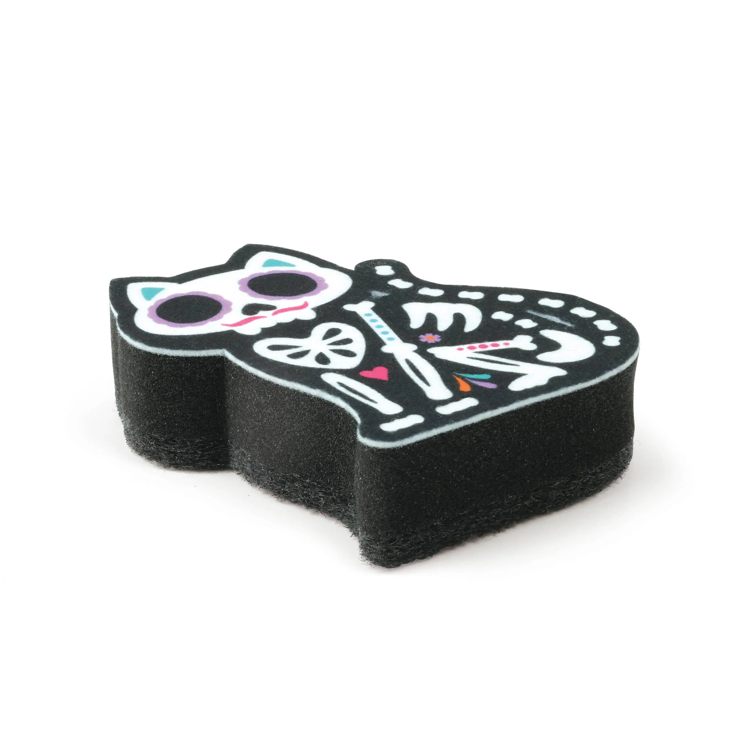 Feline Clean Day of the Dead Sponges, Set of 2