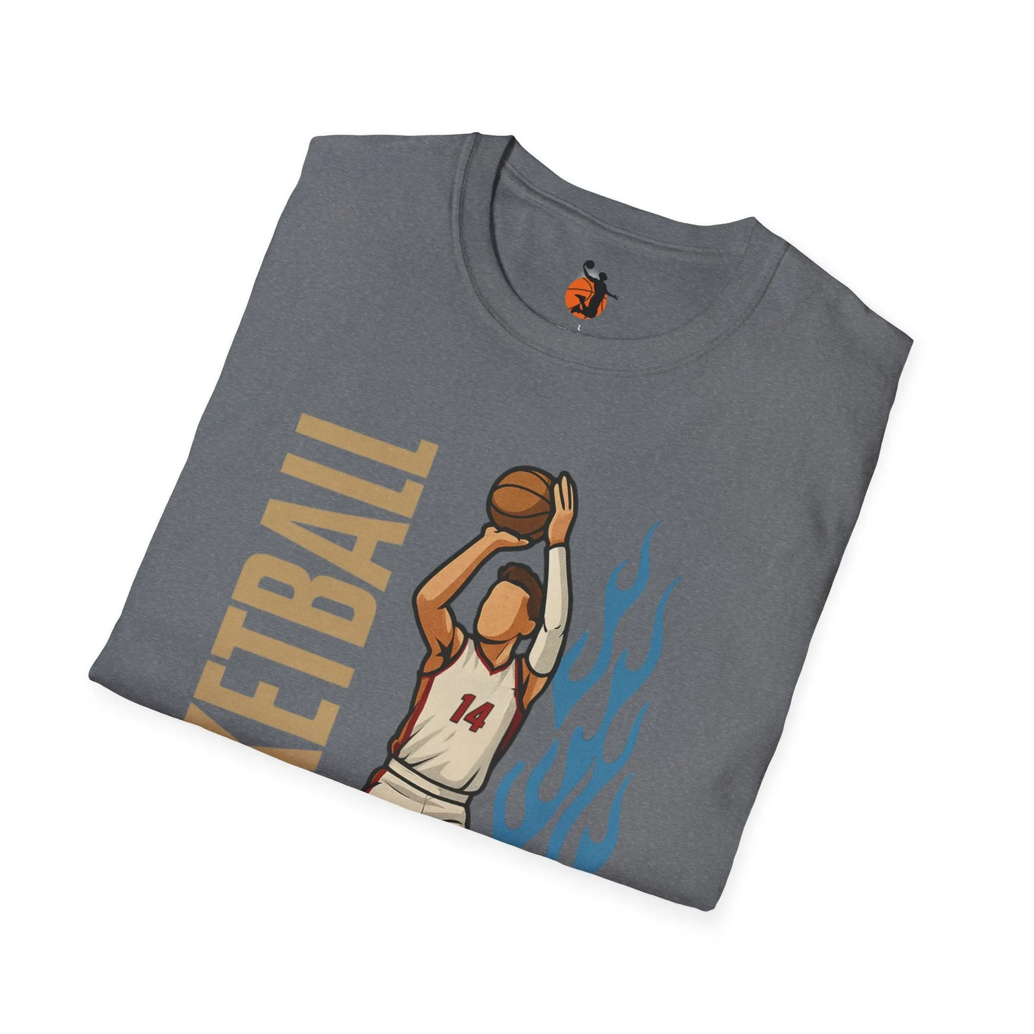 Fire in Form – Cotton Basketball T-Shirts for Men