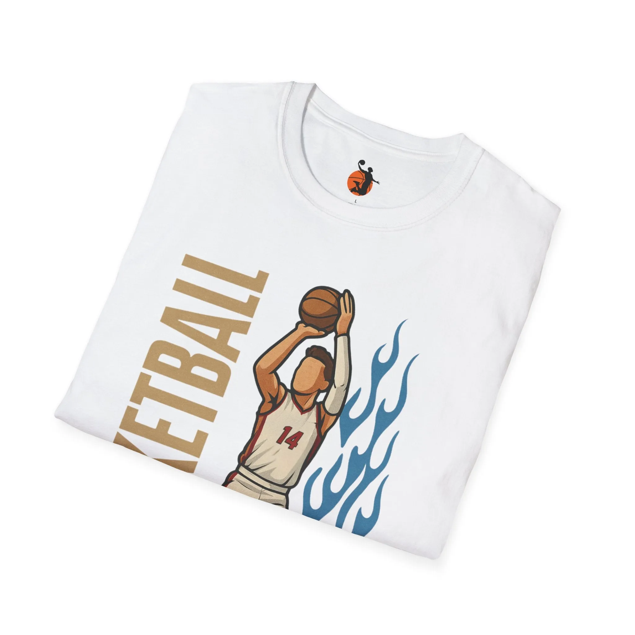Fire in Form – Cotton Basketball T-Shirts for Men