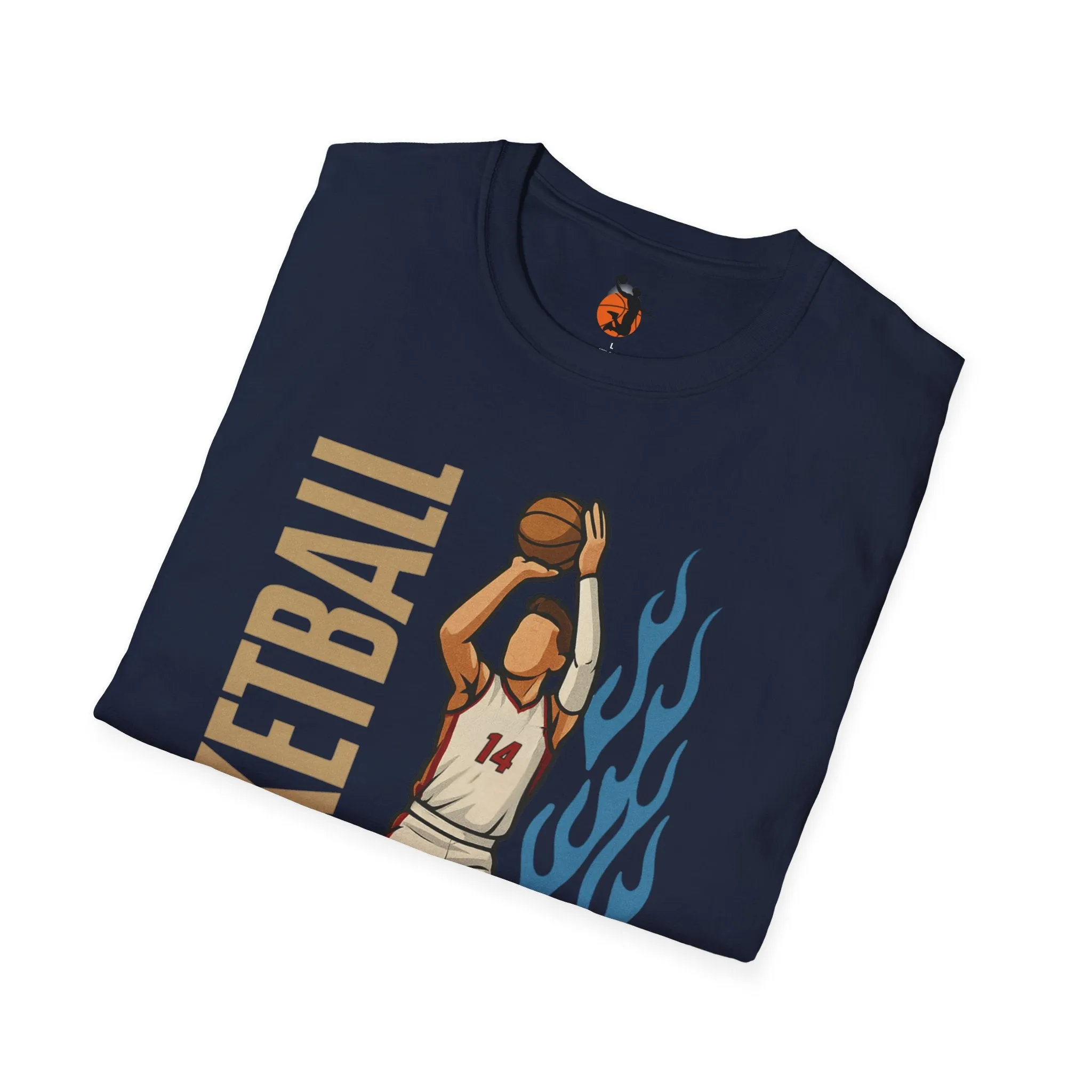 Fire in Form – Cotton Basketball T-Shirts for Men