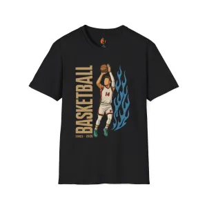 Fire in Form – Cotton Basketball T-Shirts for Men