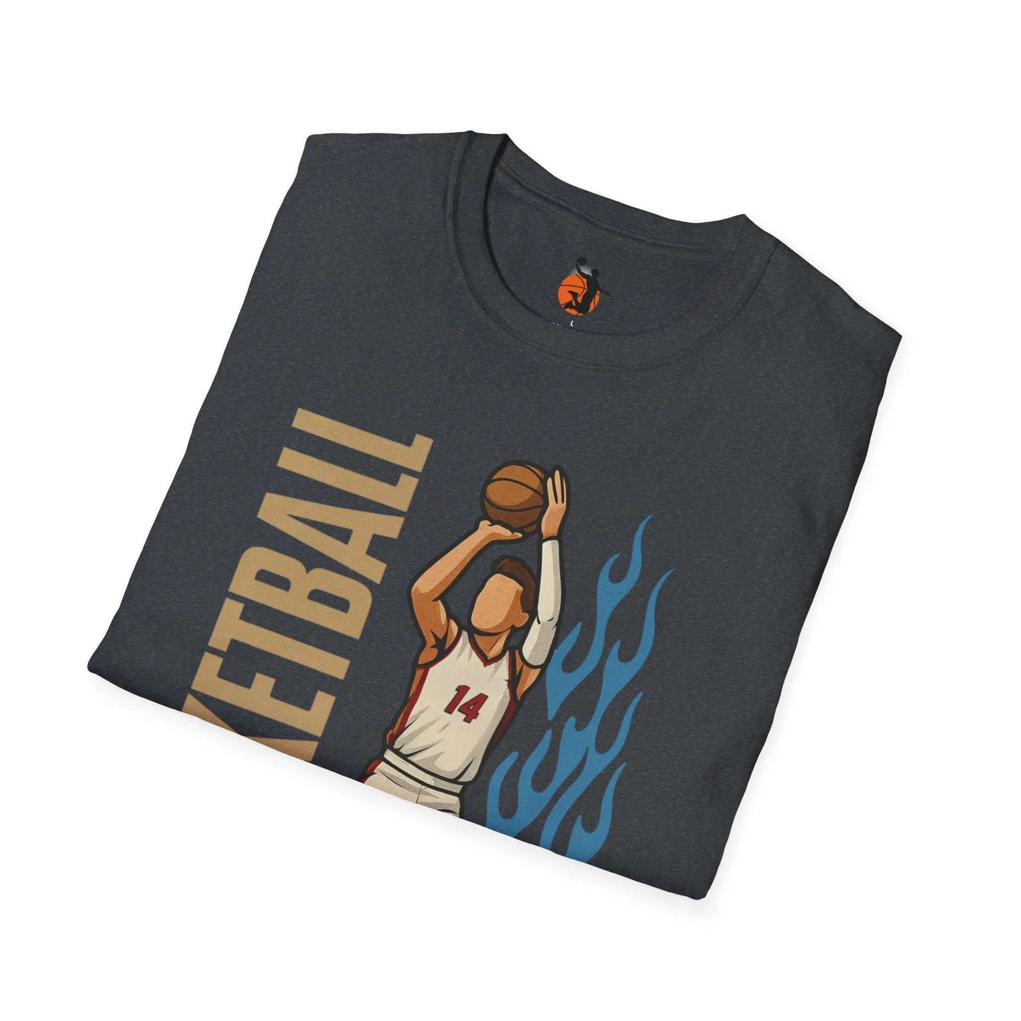 Fire in Form – Cotton Basketball T-Shirts for Men